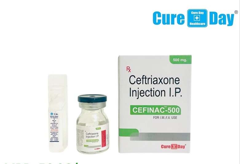 Cefinac-500 (Ceftriaxone Injection I.P. 500 mg)
