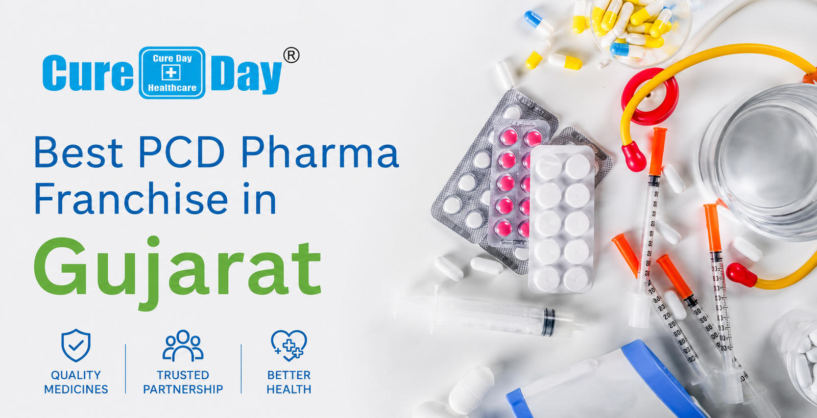 Best PCD Pharma Franchise in Gujarat – Cure Day Healthcare&nbsp;