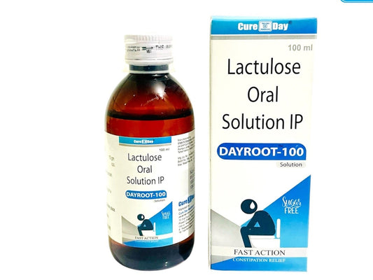 Cure Day Healthcare Lactulose Oral Solution bottle and packaging on a white background