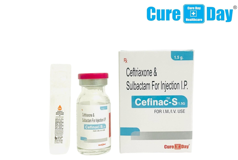Cefinac-S 1.5G (Ceftriaxone &amp; Sulbactam Injection I.P.)