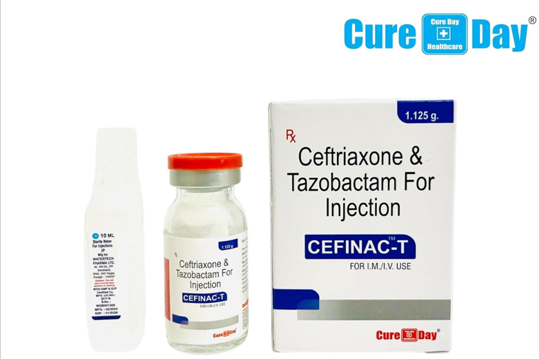 Cefinac-T 1.125G (Ceftriaxone &amp; Tazobactam Injection)