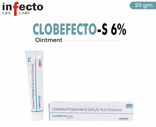 Clobefecto-S 6% Ointment (Clobetasol Propionate + Salicylic Acid)