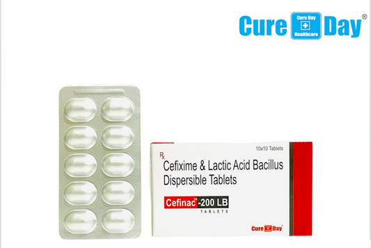 CEFINAC-200 LB (Cefixime &amp; Lactic Acid Bacillus Dispersible Tablets)