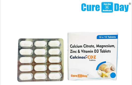 CALCINAC-CDZ Calcium Citrate Magnesium Zinc and Vitamin D3 Tablets