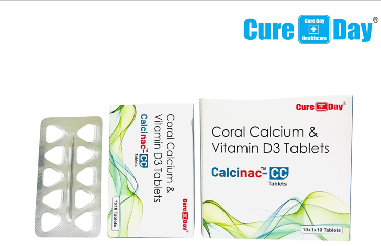 CALCINAC-CC Coral Calcium and Vitamin D3 Tablets